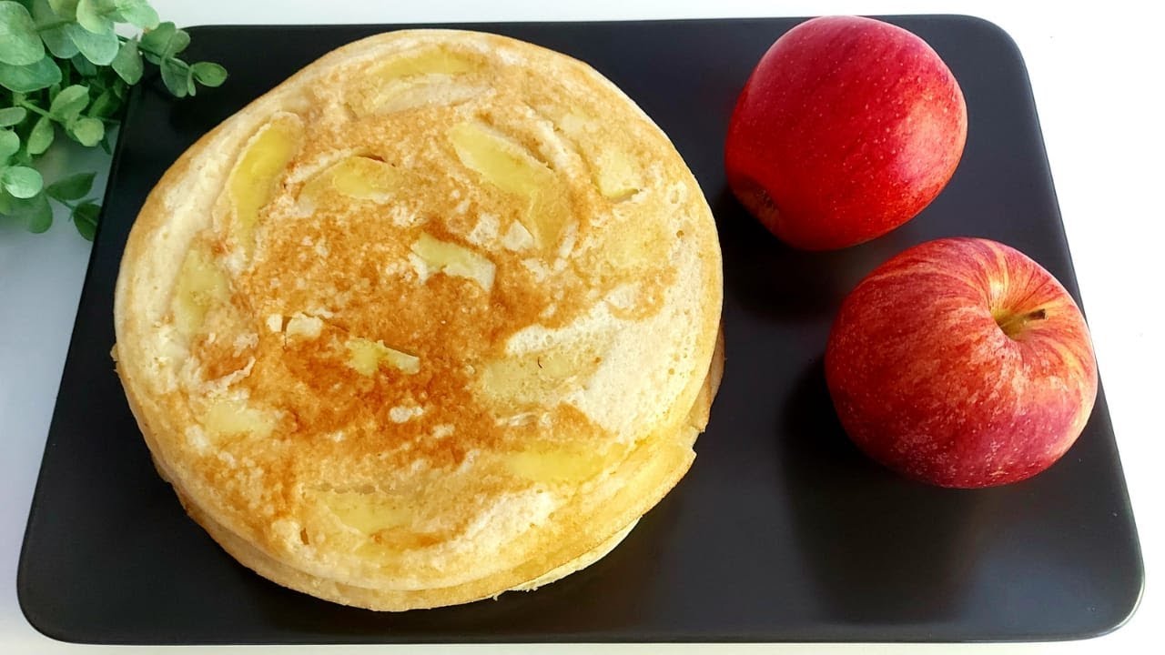 Fluffige Apfelpfannkuchen 🍎 Omas Rezept!
