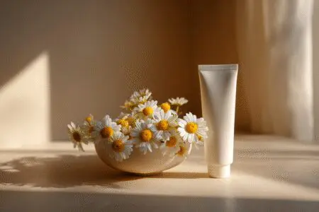 Kamillenblüten für ein beruhigendes Sitzbad als einfaches Hausmittel