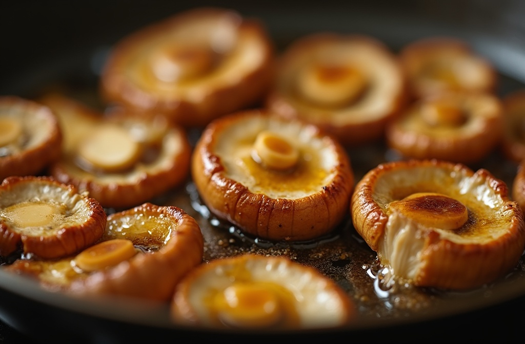 perfekt angebratene kräuterseitlinge die die antwort auf die frage kräuterseitlinge wie lange braten zeigen perfekt angebratene kräuterseitlinge die die antwort auf die frage kräuterseitlinge wie lange braten zeigen