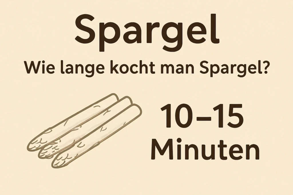 wie lange kocht man spargel
